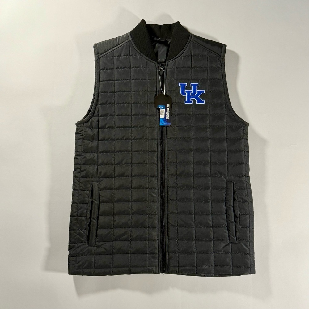 NEW Colosseum University of Kentucky Wildcats Black Quilted Vest Medium